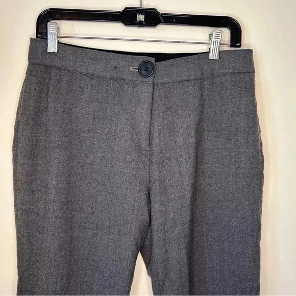 Kate Spade Live Colorfully Wool Dress Pants Grey Size 10 Bootcut - Picture 4 of 5